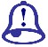 icon of bell with exclamation mark