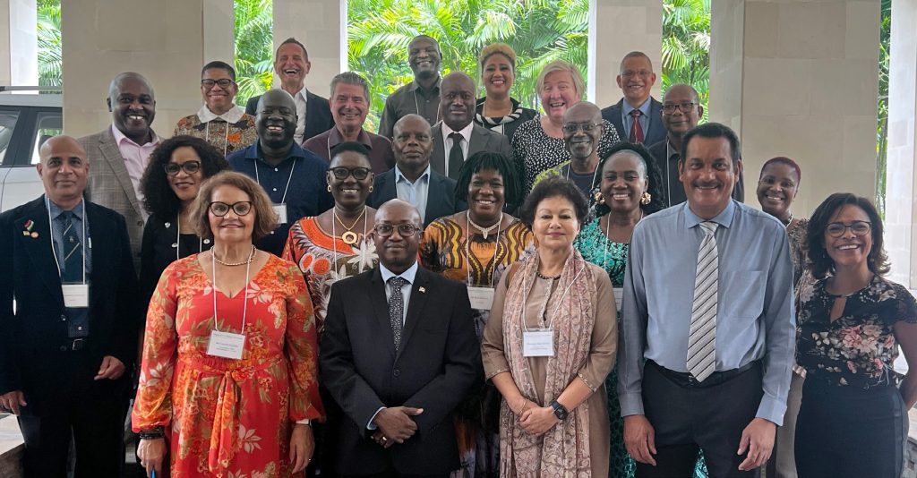group photo of Senior officials from19 Commonwealth nations across Africa and Europe who attended COL’s Focal Points meeting