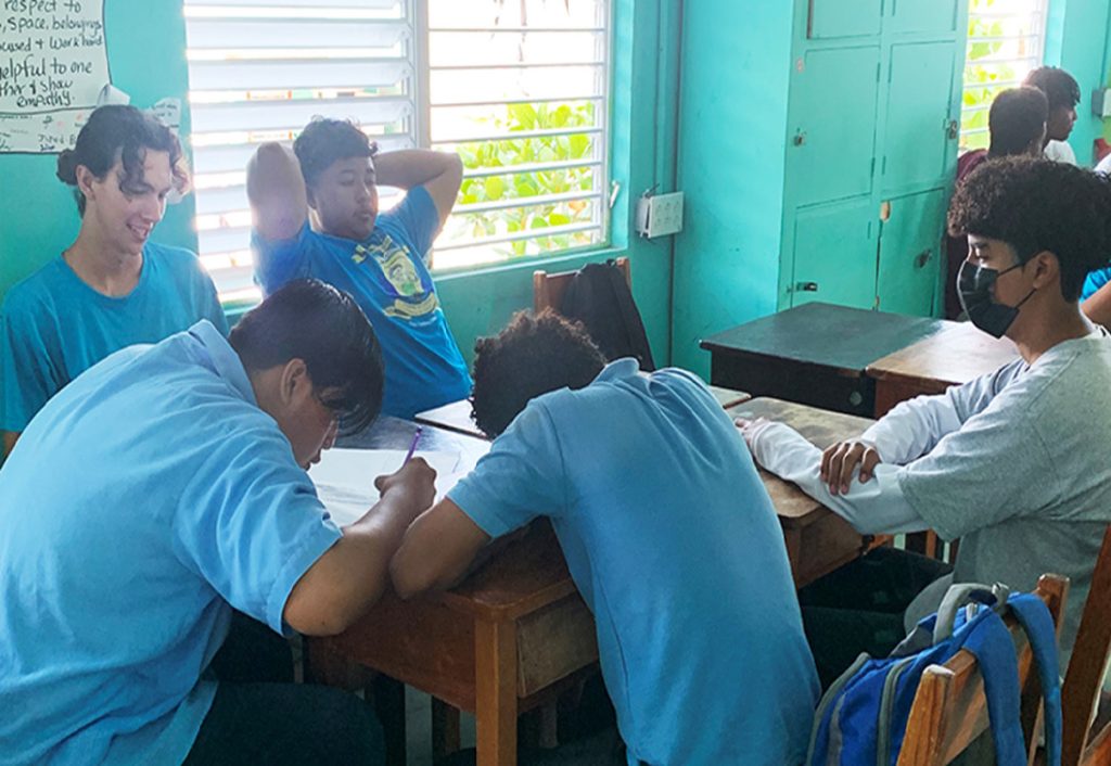 Participants at the Technology Training for At-Risk Males 14–17 Years in Belize
