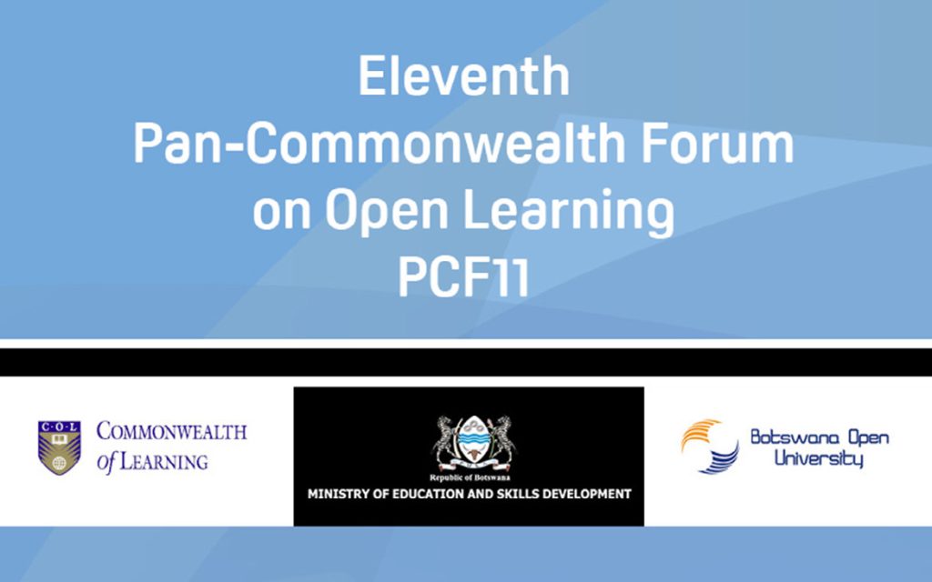 Banner of 11th Pan-Commonwealth Forum on Open Learning (PCF11)