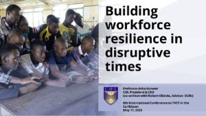 presentation cover for "building workforce resilience in disruptive times"