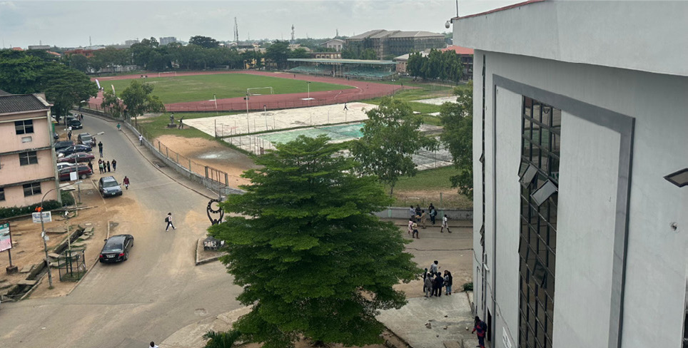 Arial view of Yaba College of Technology