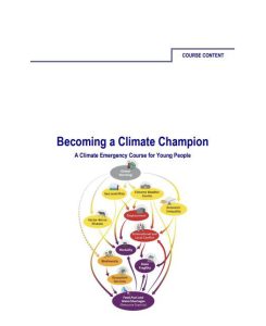cover of "Course Material - Becoming a Climate Champion"