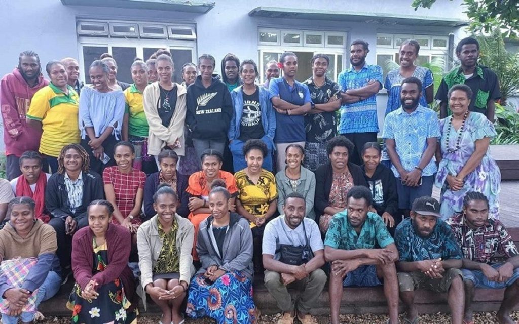 Group of youth training participants in Vanuatu
