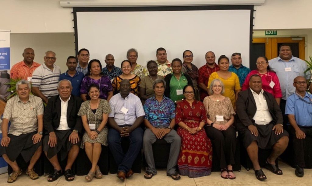 Group of participants at Pacific TVET toolkit workshop held in Lautoka, Fiji.