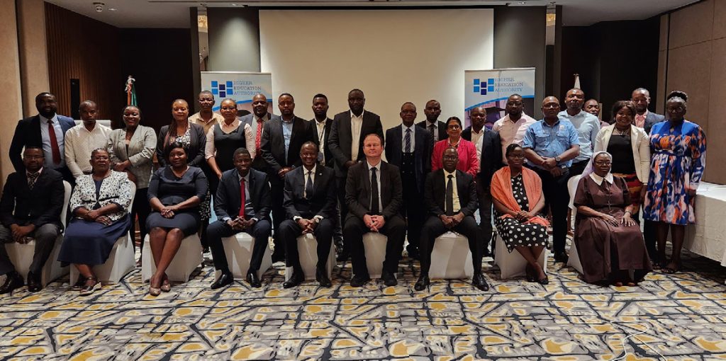 Group photograph of participants of open and distance learning (ODL) standards and guidelines workshop in Zambia.